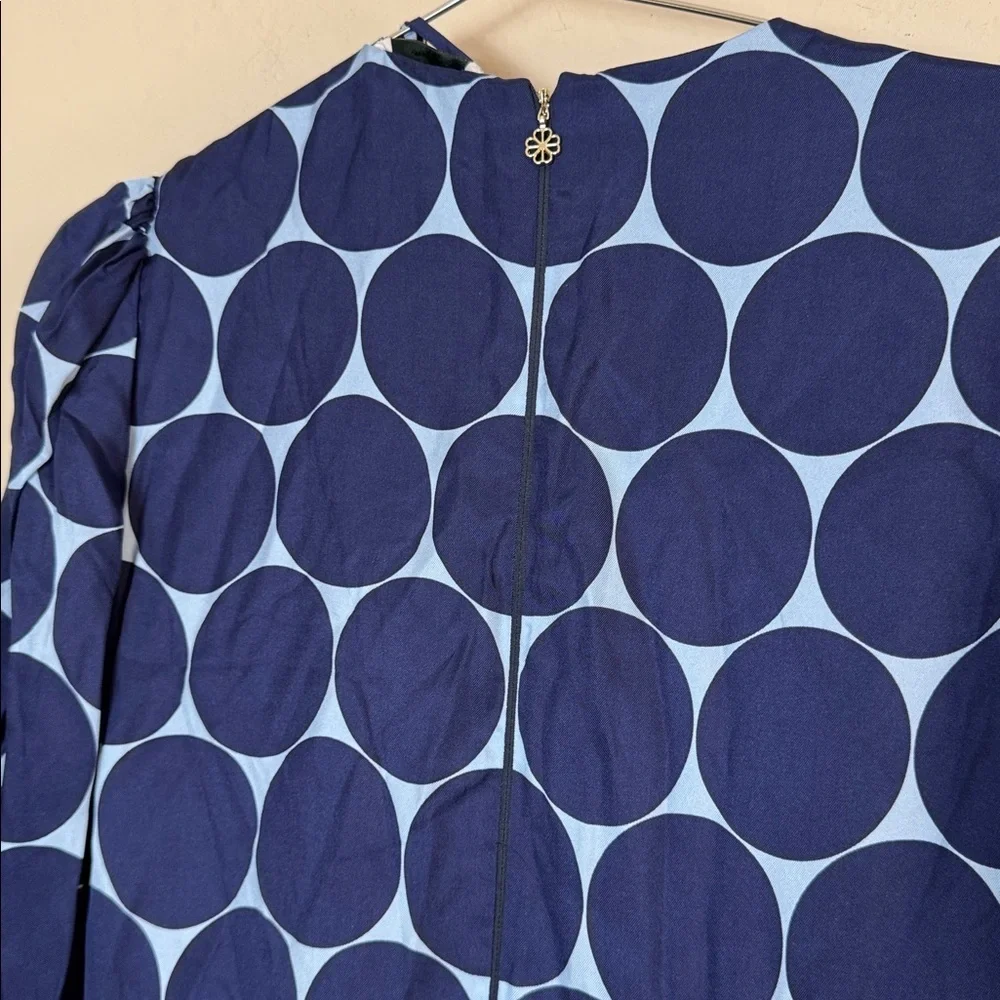 Kate Spade Joy Dot Silk-blend Twill Dress Size 8